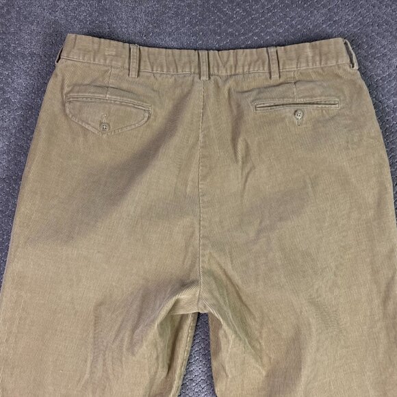 Vtg Polo Ralph Lauren Corduroy Pants Pleated Cuffed Mens 38 x 32 Fits 36x31.5 - Picture 4 of 14